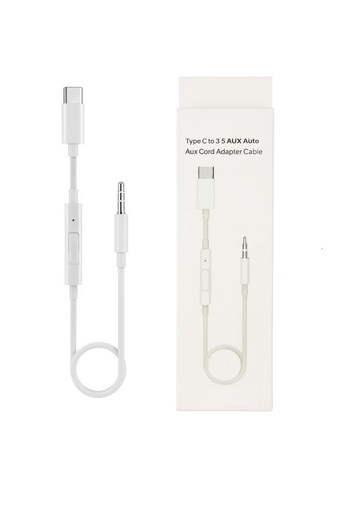 Type C To Male Auxiliary Cable With Volume Control MHCM22