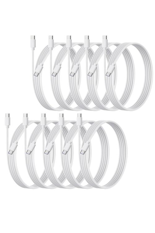 Type-C to Type-C 3FT White Cable MW816