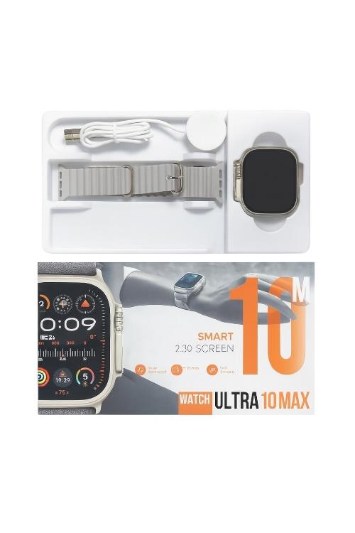 ULTRA 10 Smart Watch 3 Straps black grey orange ULTRA10MAX