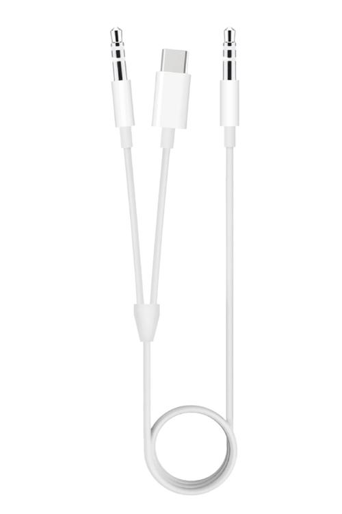 USB-C and 3.5mm to 3.5mm AUX Cable, 2in1 Audio Adapter MHCM29