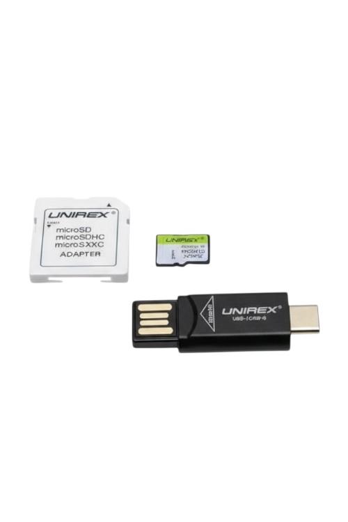 Unirex 1TB MicroSD with USB Reader and SD Adapter MTC301S