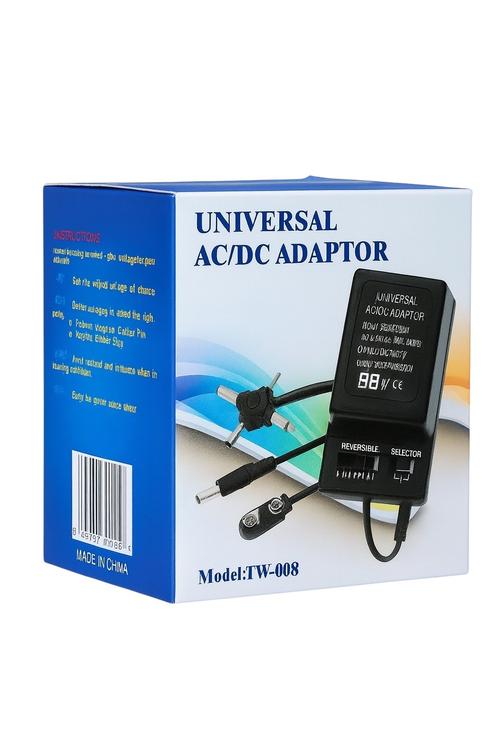 Universal Adaptor With Multiple Cables and Volt Dial TW008