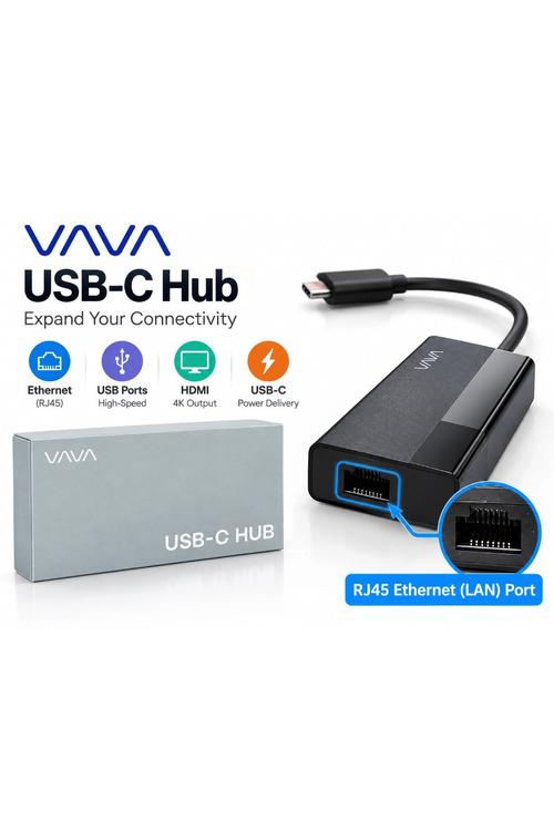 VAVA USB-C Multiport Hub with RJ45 Ethernet Adapter