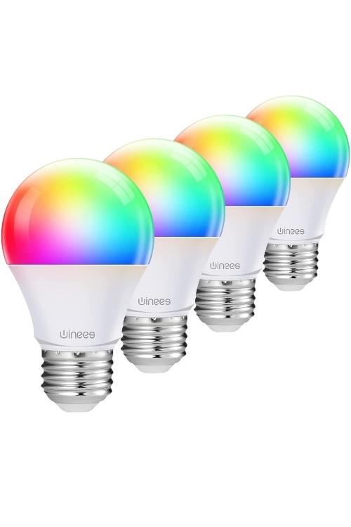 Wi-Fi Smart A19 Color Bulbs (2nd Gen), 9W 4 Pack E26