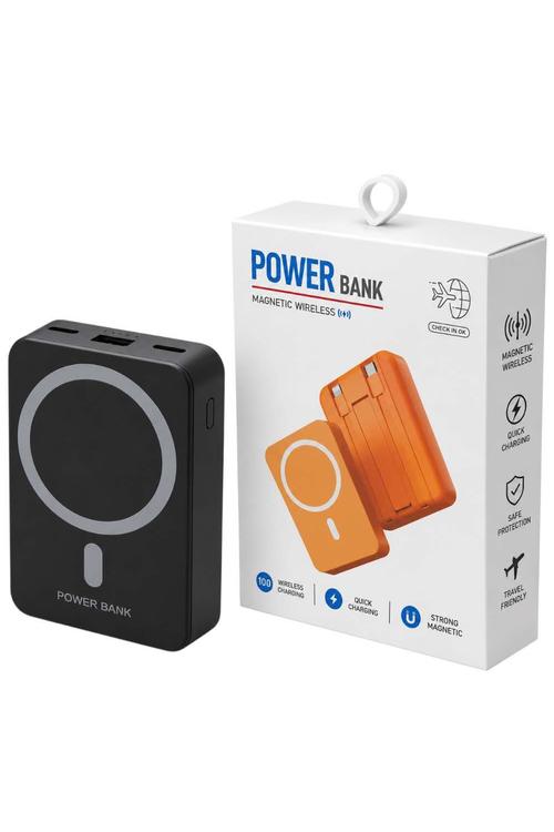 Wireless Magnetic Power Bank, 10,000mAh Portable Charger Black MW922