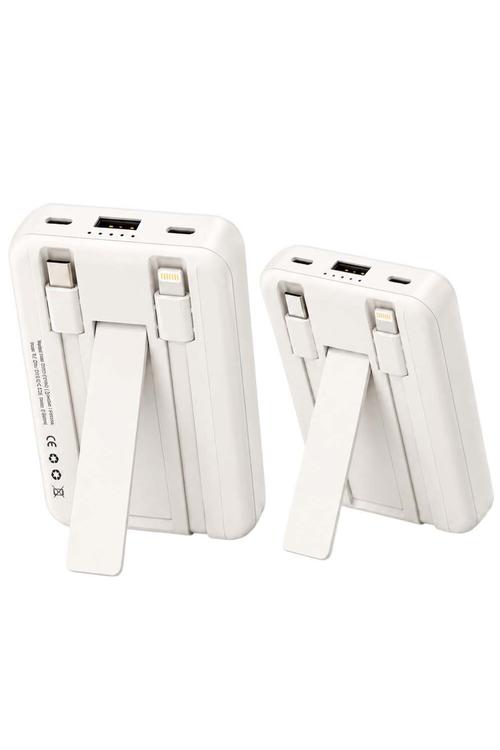 Wireless Magnetic Power Bank, 10,000mAh Portable Charger White MW922
