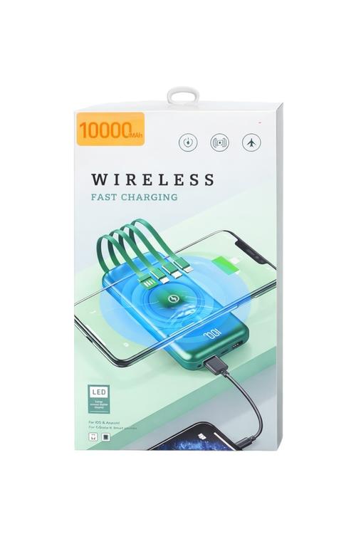 Wireless Power Bank 10,000 Mah 4in1 MW914