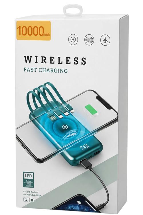Wireless Power Bank 10,000 Mah 4in1 MW914