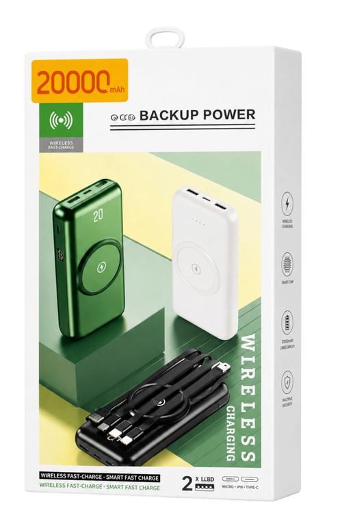 Wireless Power Bank 20,000mah 4in1 MW915