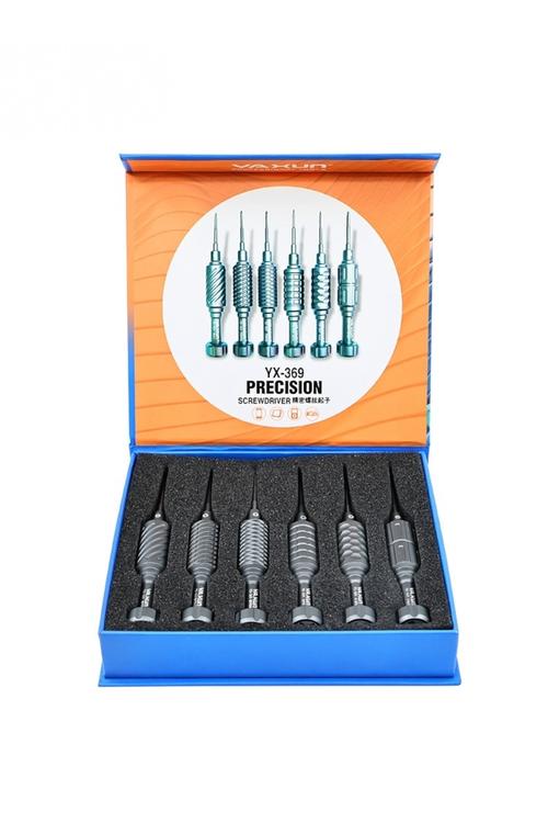 YAXUN 6in1 Set High Hardness Precision Screwdriver For all mobile phone YX369
