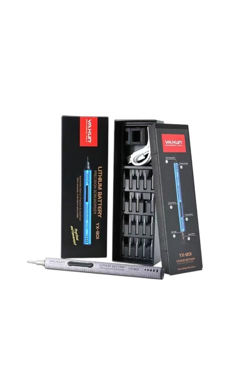 YAXUN Mini Cordless Electronic Screwdriver set YX801