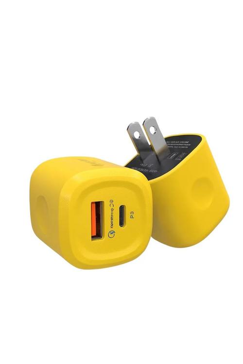 Yellow Super Fast PD USB Wall Charger