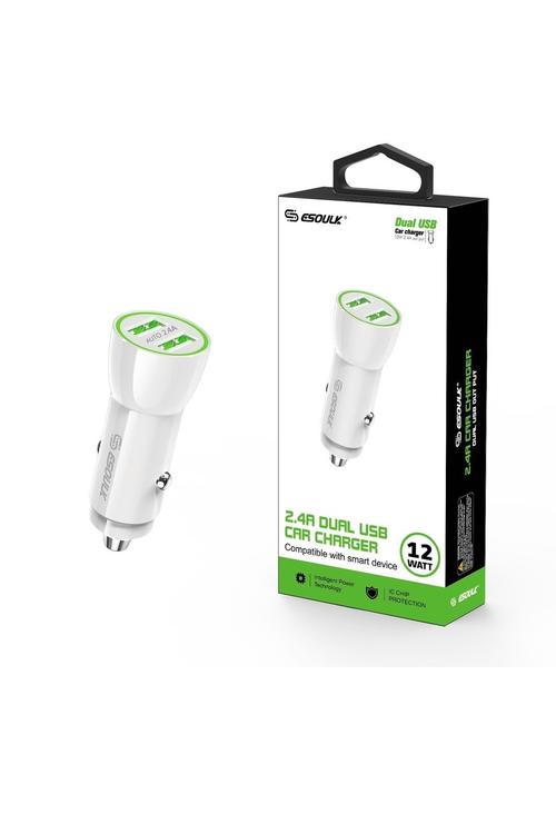 Esoulk 12W Dual USB Car Adapter-EA09P