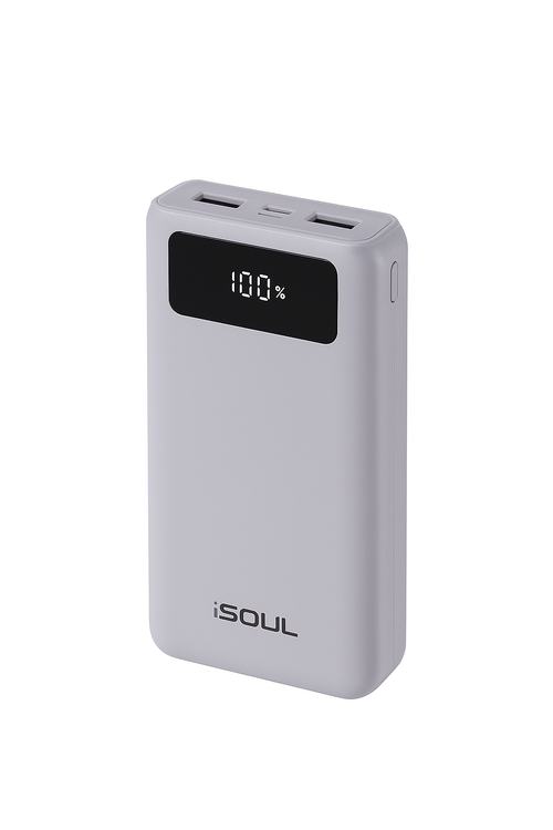 iSoul 20,000mAh Power Bank with Built-in Lightning and Type-C Cables ALSS71