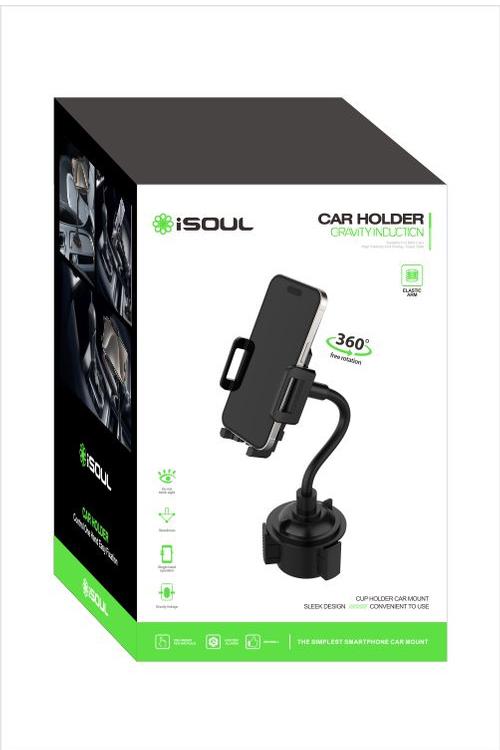 iSoul Gravity Induction Cup Holder Car Mount MK27