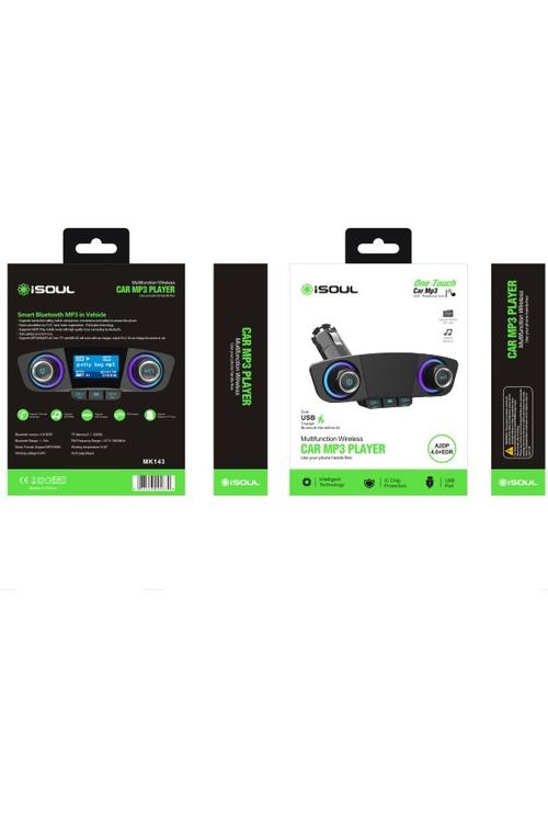 iSoul HandsFree Wireless FM Transmitter and Car Charger A2DP MK143