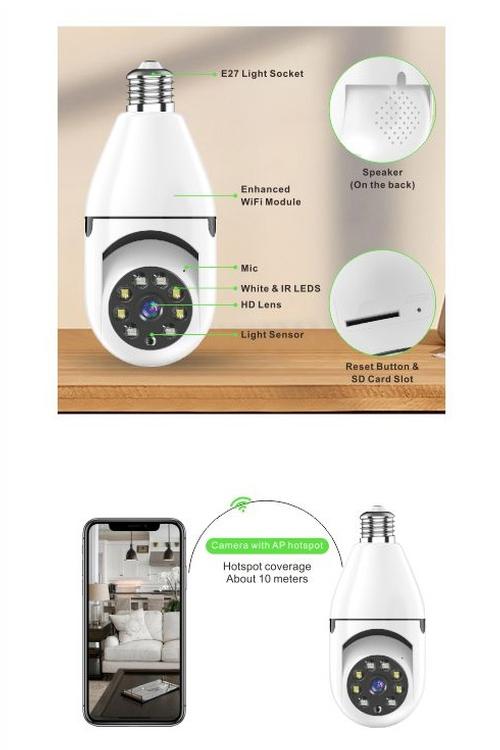 iSoul Wifi Smart Lightbulb Camera Mw813 MK28