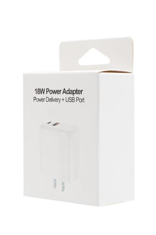 18W PD Wall Charger With USB Port MW8185 WHITE