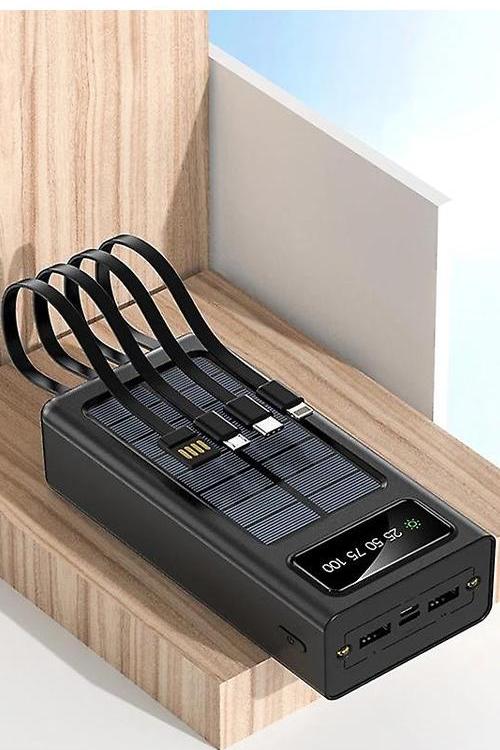 20,000 Mah Solar Power Bank 4in1 Cables YM308