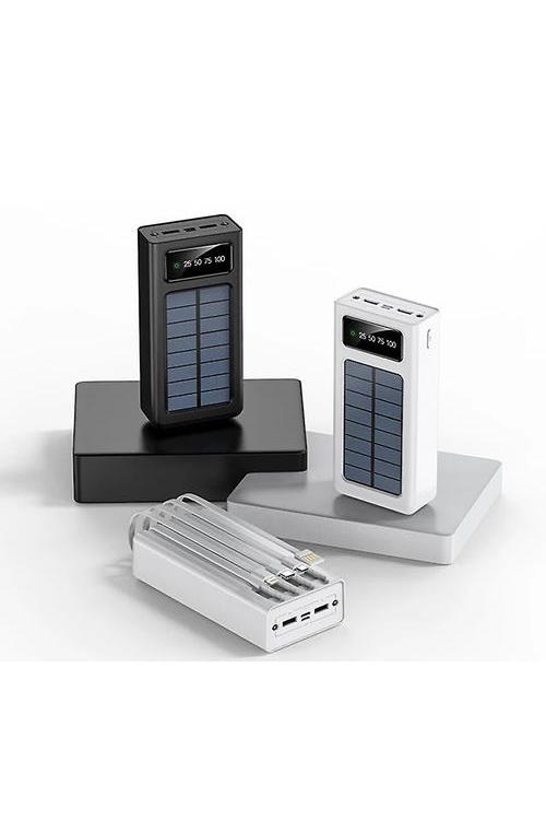 20,000 Mah Solar Power Bank 4in1 Cables YM308