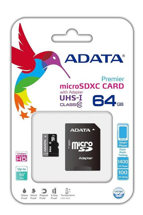 Adata Wholesale 64GB Mirco SD Memory Card - SD64GB