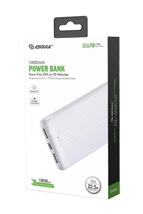 Esoulk 10,000 mAh Power Bank PD&QC EP27