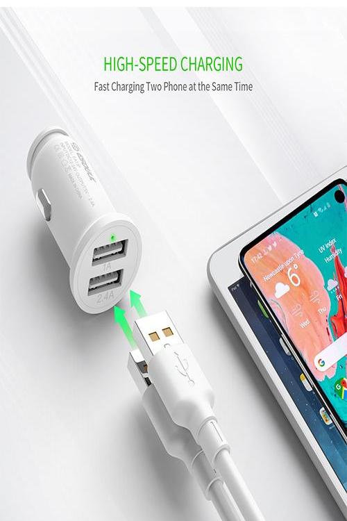 Esoulk 2.4A Dual Car Charger No Packaging EA13WH