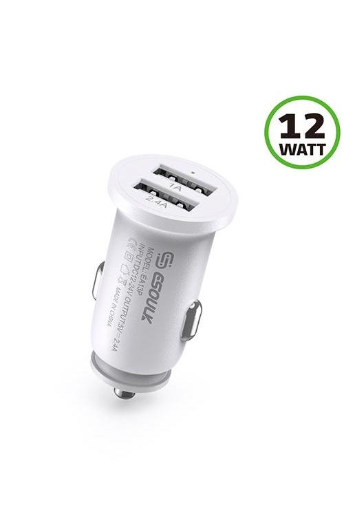 Esoulk 2.4A Dual Car Charger No Packaging EA13WH