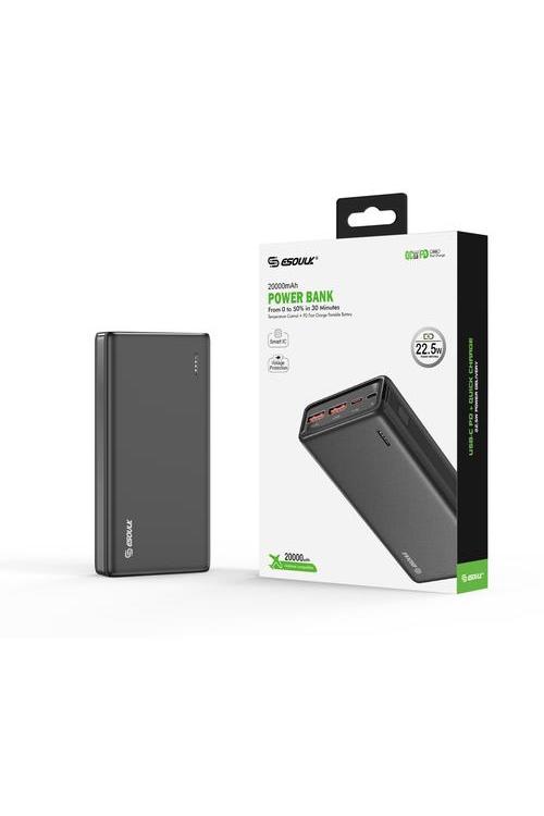 Esoulk 20,000mAh PD & QC 22W Power Bank Wholesale-EP29