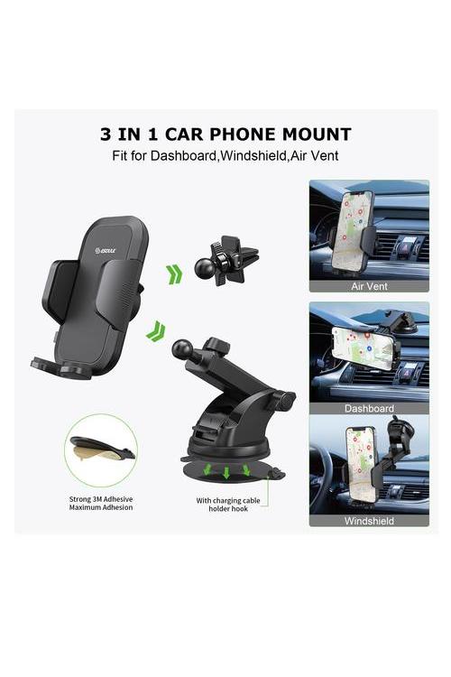 Esoulk 2in1 Air-Vent Dashboard Car Mount Wholesale-EH42BK