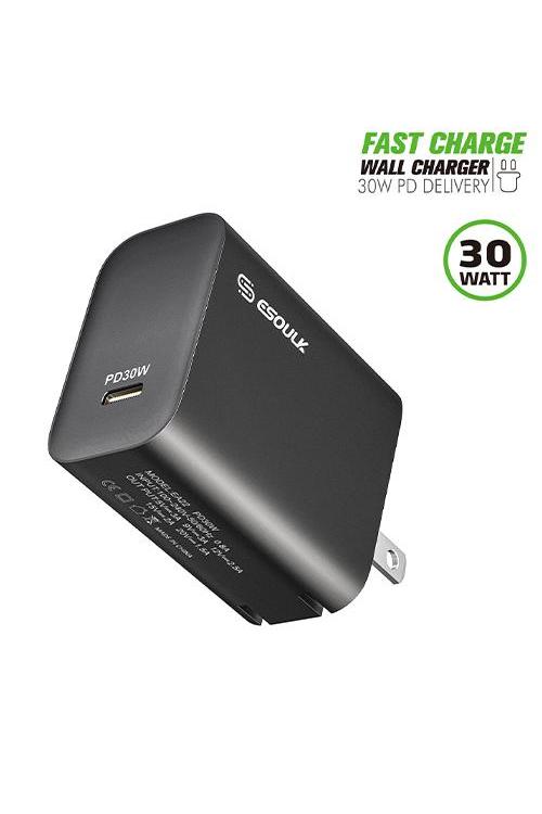 Esoulk 30W PD Wall Charger Black EA22BK