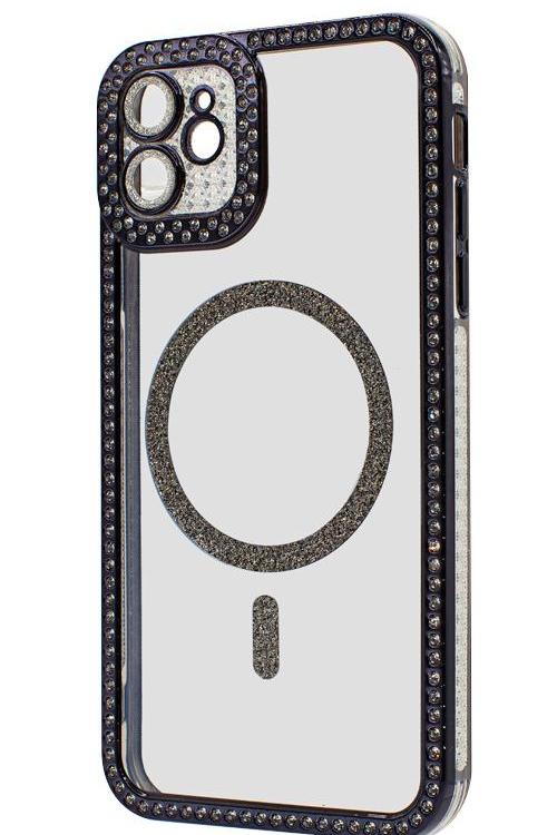 Iphone 11 Bling Mag Case Wholesale Black