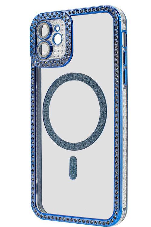 Iphone 11 Bling Mag Case Wholesale Blue