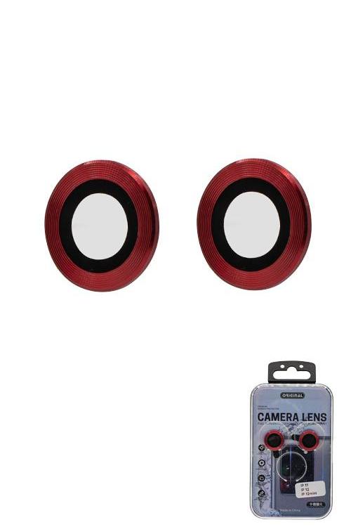 Iphone 11 / Iphone 12 / Iphone 12 Mini Camera Lens Wholesale Red