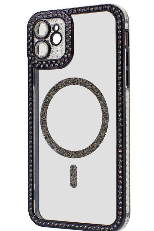 Iphone 12 Bling Mag Case Wholesale Black