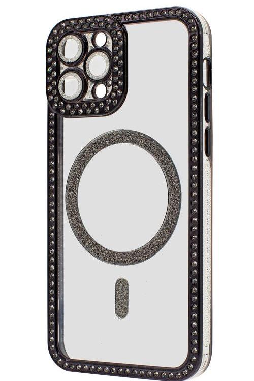 Iphone 12 Pro Bling Mag Case Wholesale Black