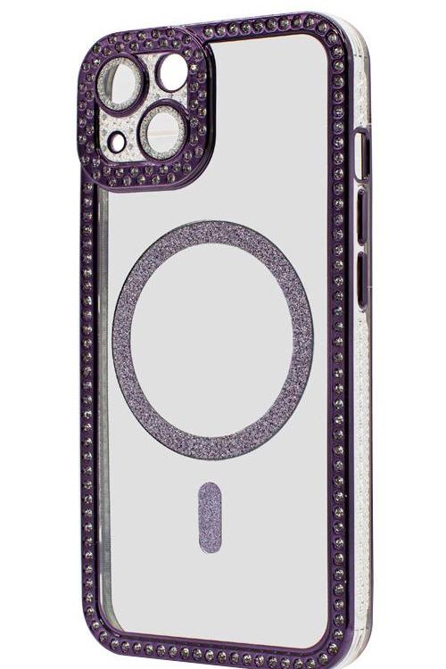 Iphone 13 Bling Mag Case Wholesale purple