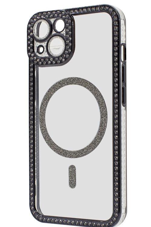 Iphone 14 Bling Mag Case Wholesale Black