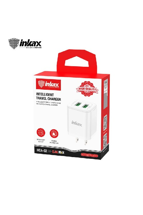 Inkax Dual Wall Plug 2.4A HCA02