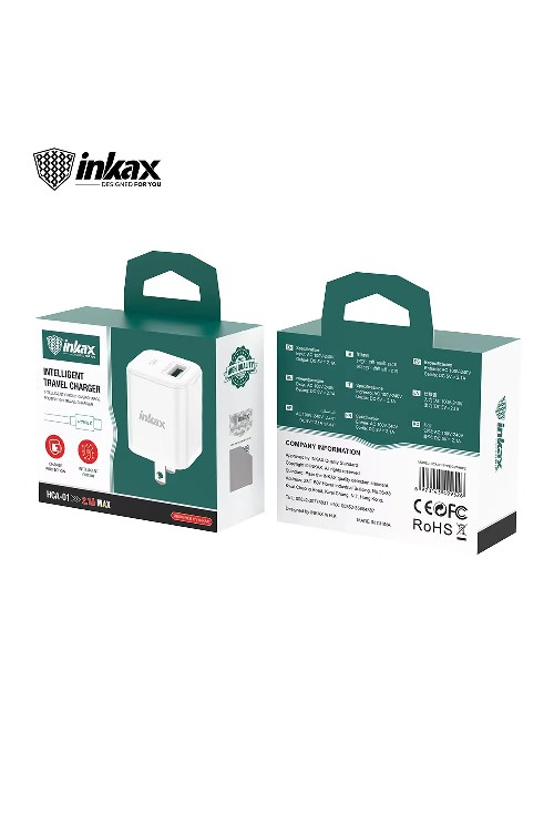 Inkaxe 2A Single Port Wall Plug And Type C Cable HCA01TC