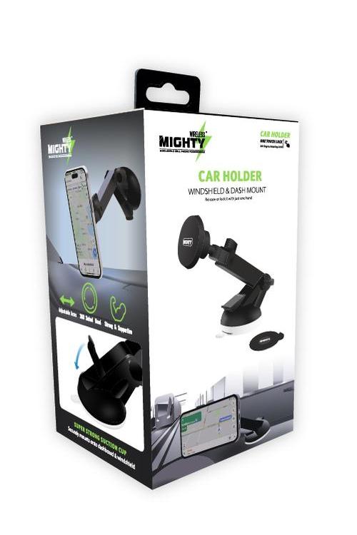 Mighty Wireless Windshield And Dash Mount Car Holder MK03