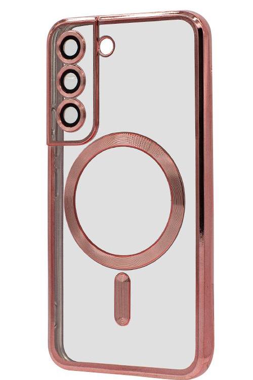 S22 TPU Case With Metallic Magnet Wholesale Rose Gold