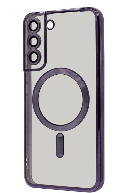 S22 Plus TPU Case With Metallic Magnet Wholesale Purple