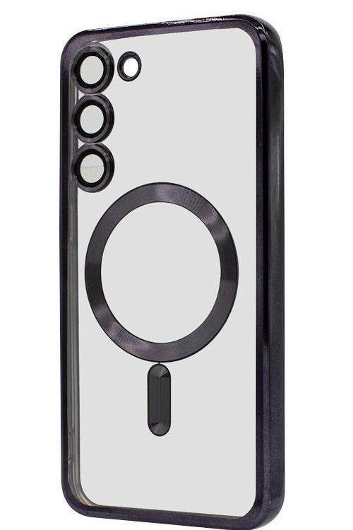 S23 Plus TPU Case With Metallic Magnet Wholesale Black