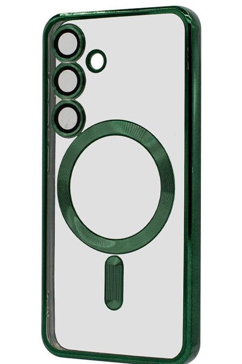 S24 TPU Case With Metallic Magnet Wholesale Green