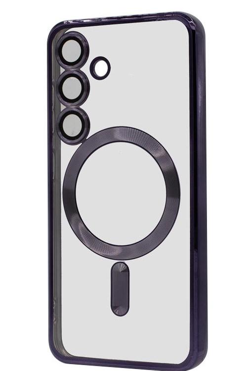 S24 TPU Case With Metallic Magnet Wholesale Purple