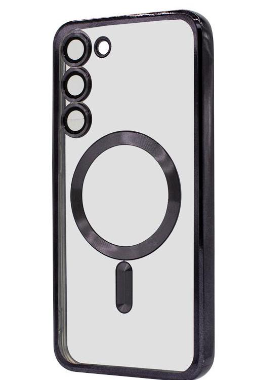 S24 Plus TPU Case With Metallic Magnet Wholesale Black