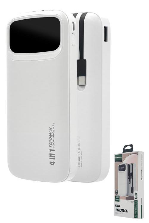 Topomax 10,000 mAh Four-in-One Power Bank TPBN13