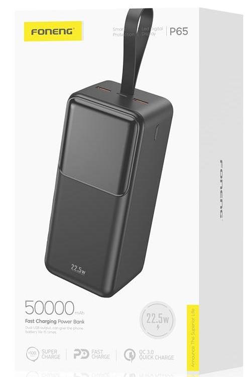 Foneng Fast Charge Power Bank 50000mAh With PD Function P65